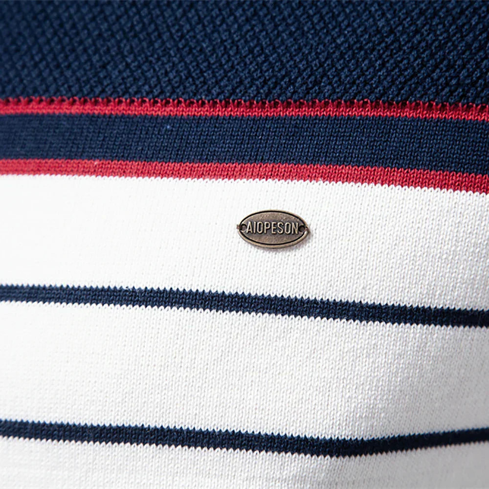 Jutin | Men's Pullover with Striped Design