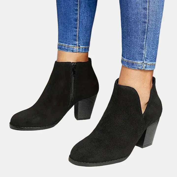 Hailey | Block Heel Ankle Boots