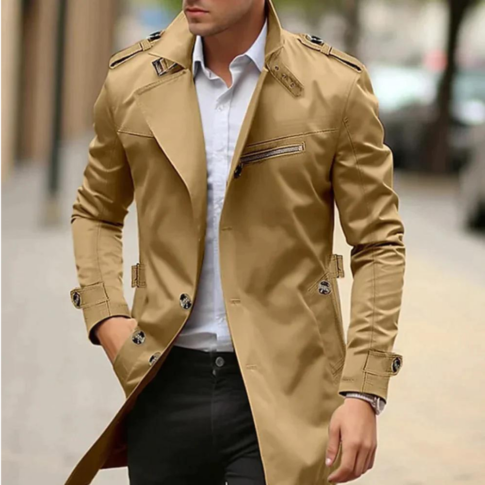 Elegant men's trench coat