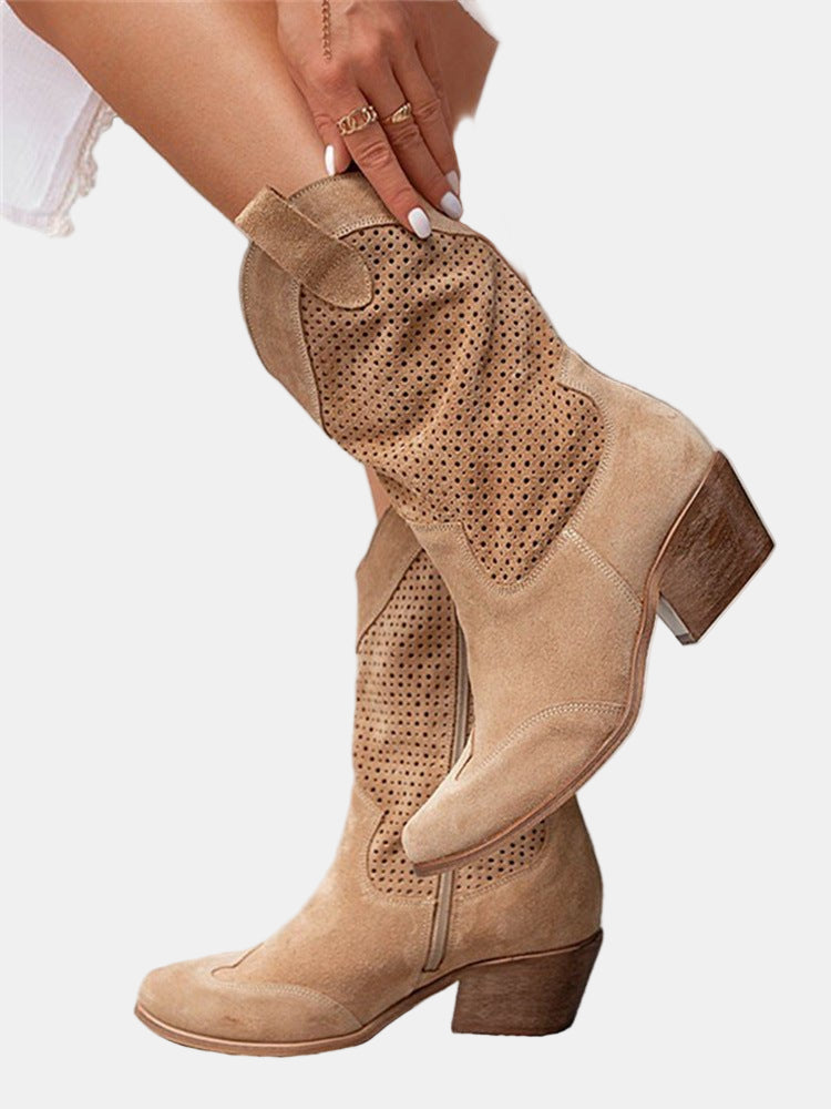Piper | Perforated Ankle Boots